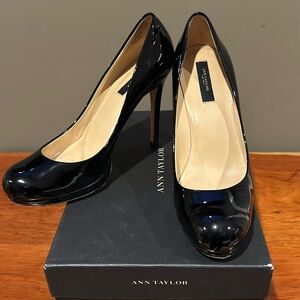 Ann Taylor All Leather Platform Heels